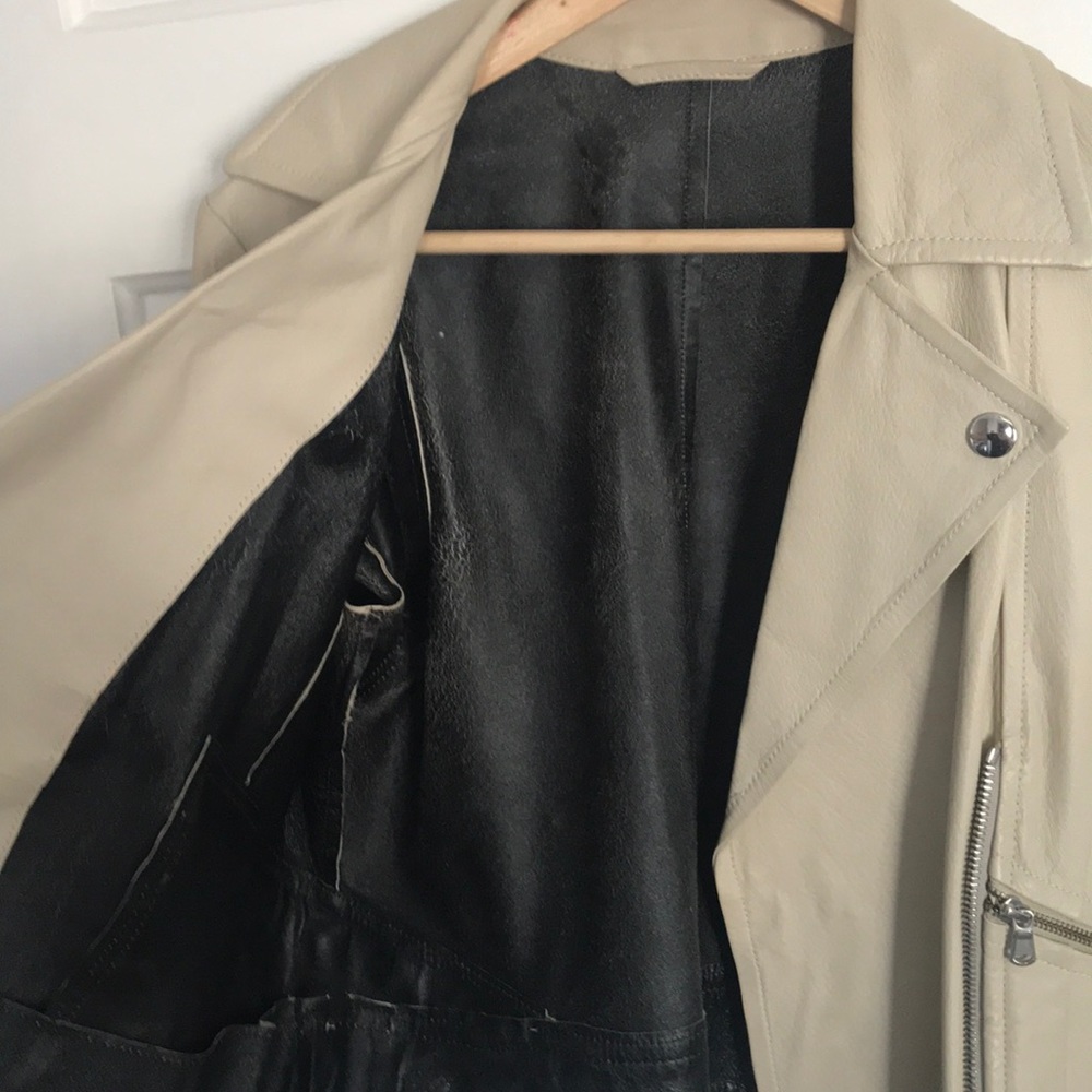 SportMax leather Moto jacket - Picture 7 of 7